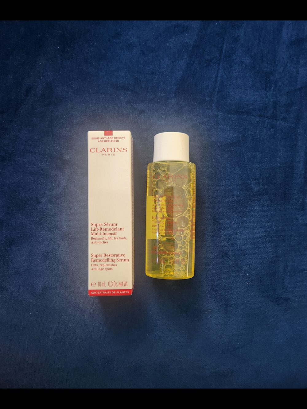 Clarins Luxury Skincare Duo | Super Restorative Serum & Hydrating Toner Bundle ✨